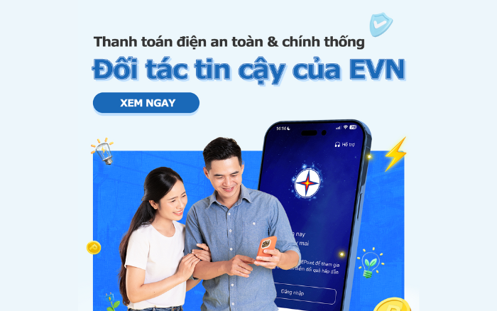 Ứng dụng theo dõi & thanh toán điện EPoint – Đối tác tin cậy của EVN